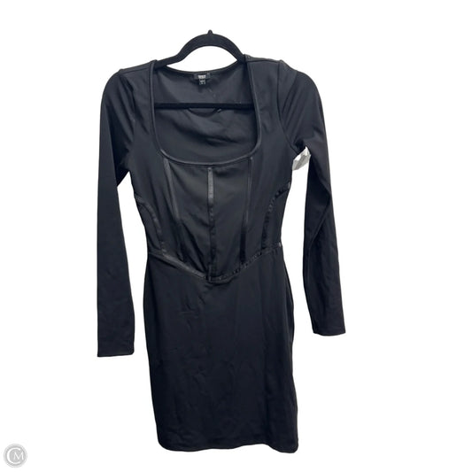 Dress Party Midi By Express In Black, Size: Xs