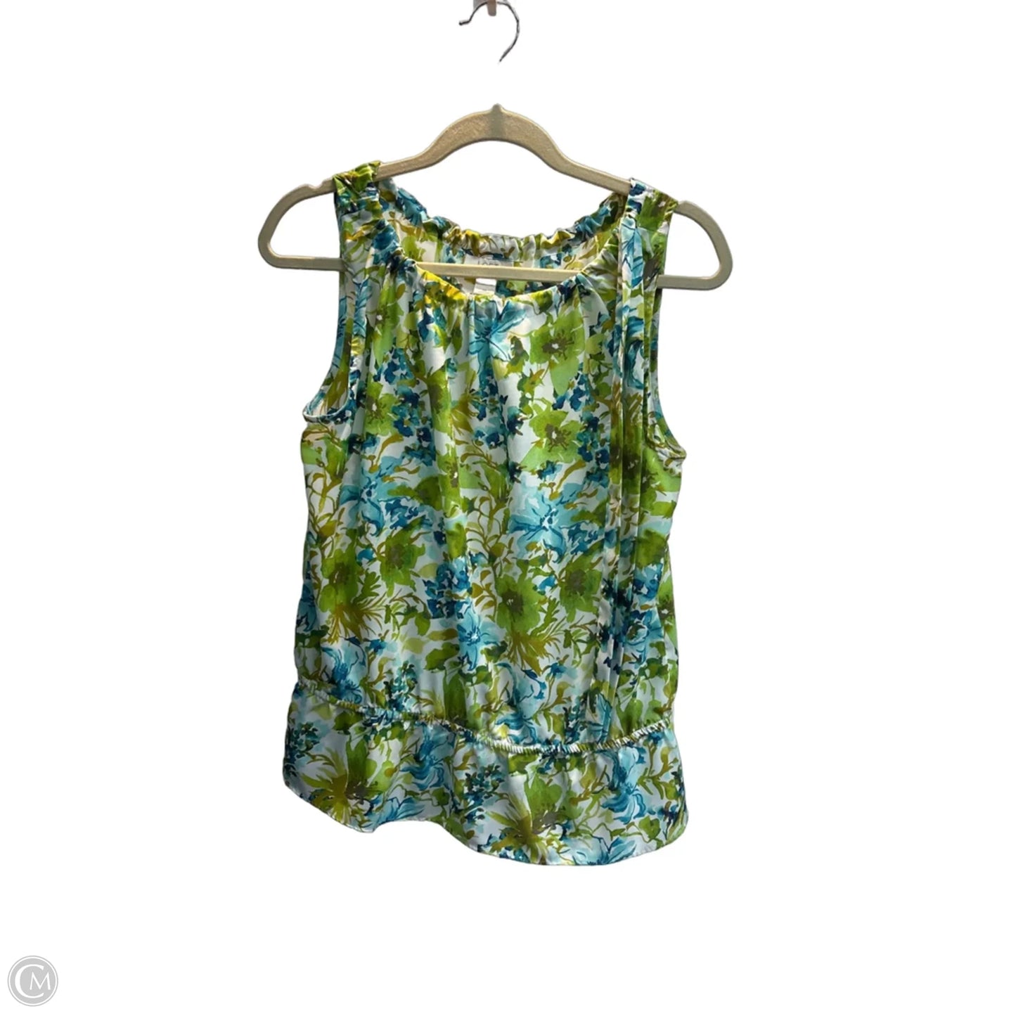 Top Sleeveless By Loft In Floral Print, Size: M