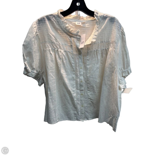 Top Short Sleeve By Gap In White, Size: Xxl