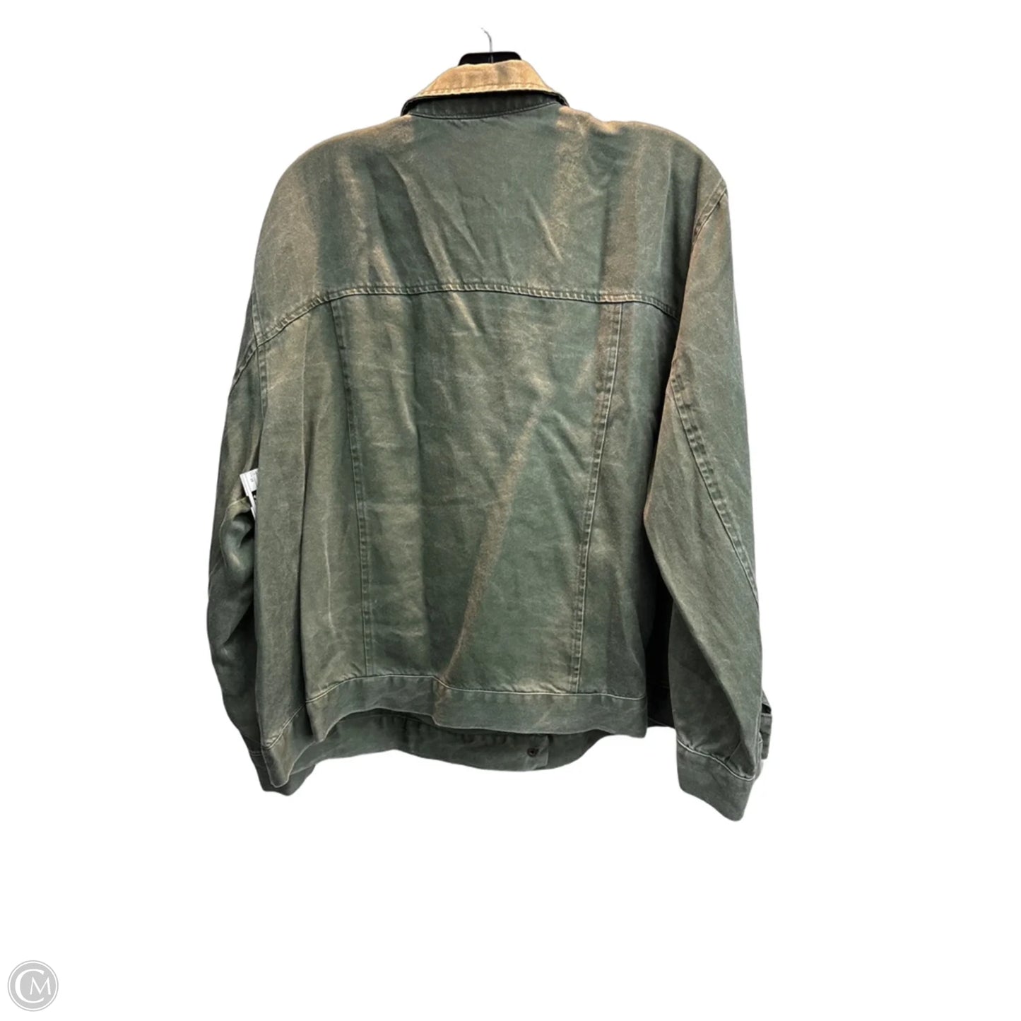 Jacket Denim By Jane And Delancey In Green, Size: 1x