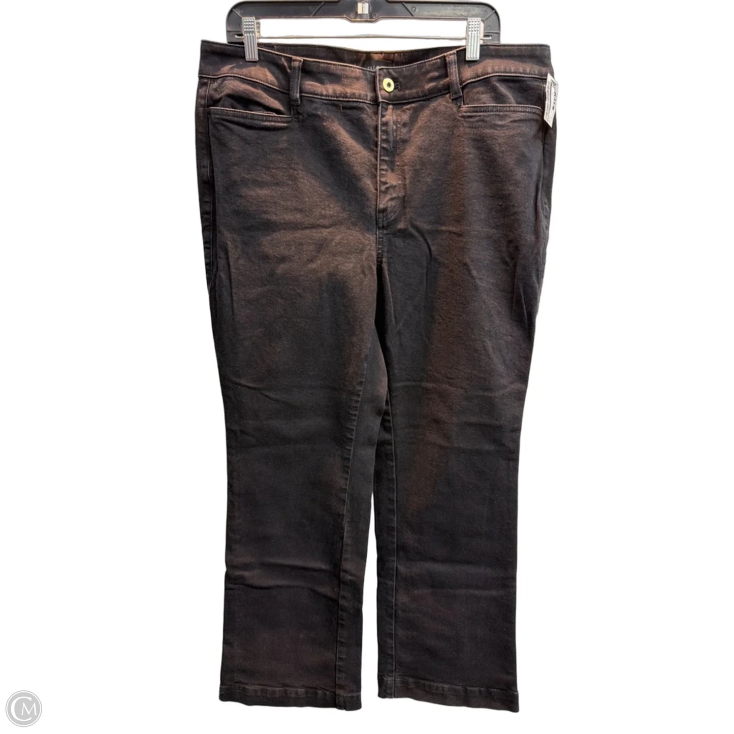 Jeans Flared By Talbots In Black, Size: 16