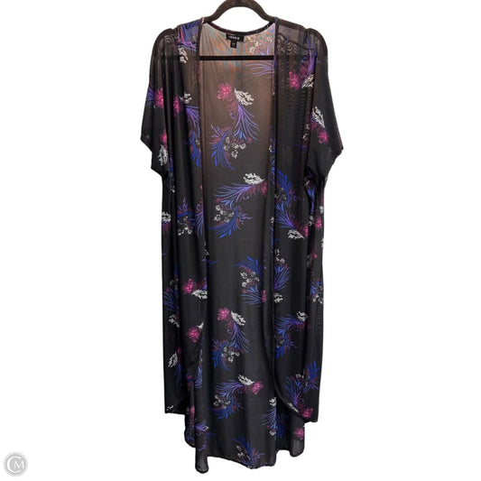 Kimono By Torrid In Floral Print, Size: 1x