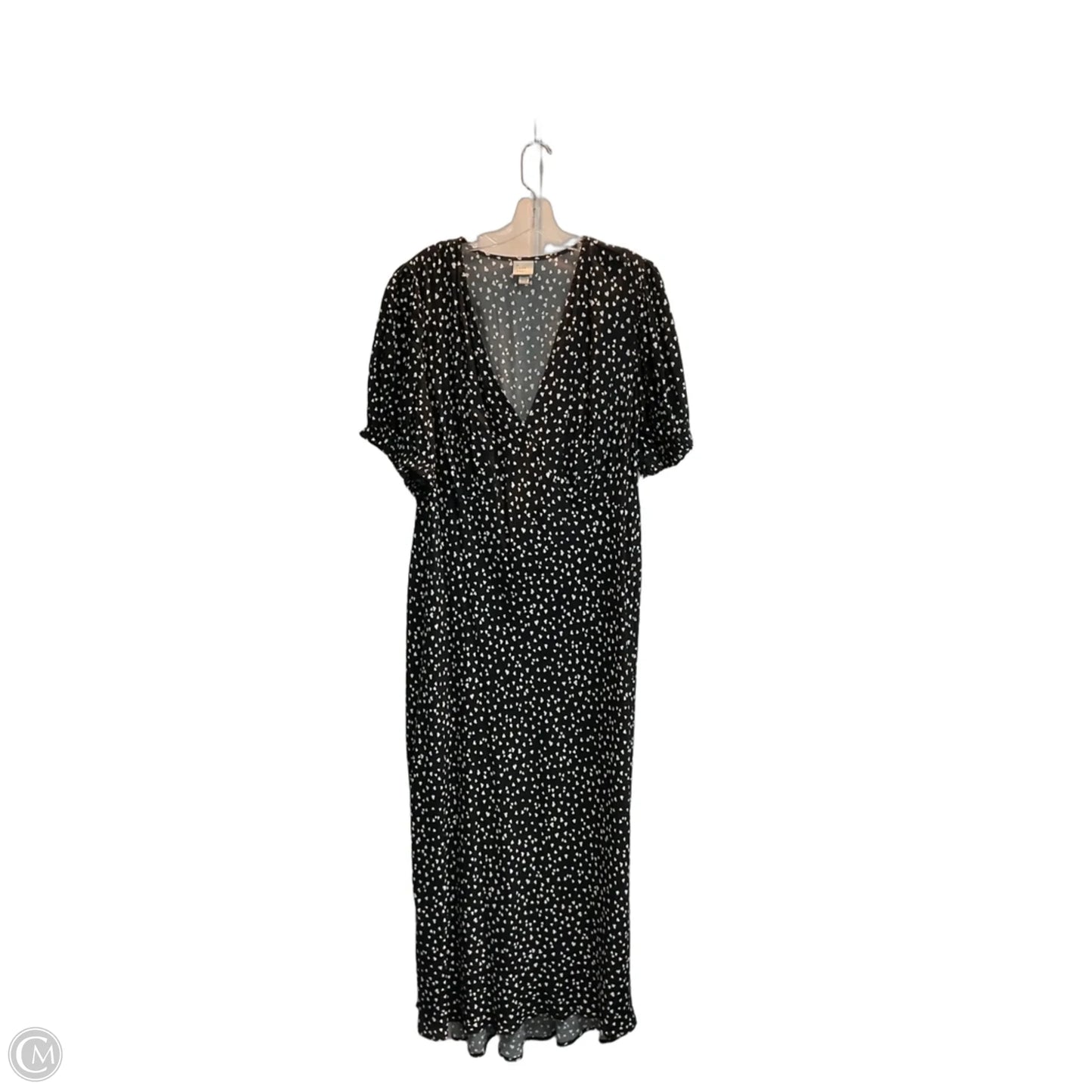 Dress Casual Maxi By A New Day In Polkadot Pattern, Size: Xxl