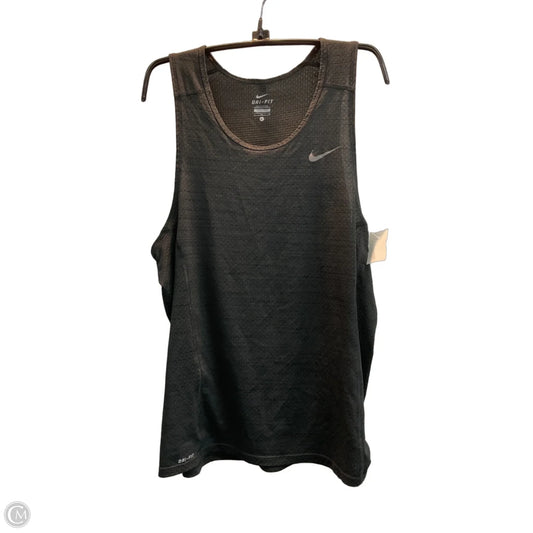 Athletic Tank Top By Nike Apparel In Black, Size: L