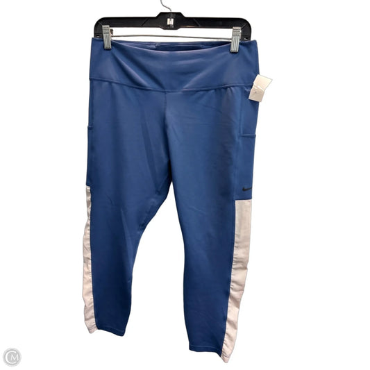Athletic Leggings By Nike Apparel In Blue, Size: Xl
