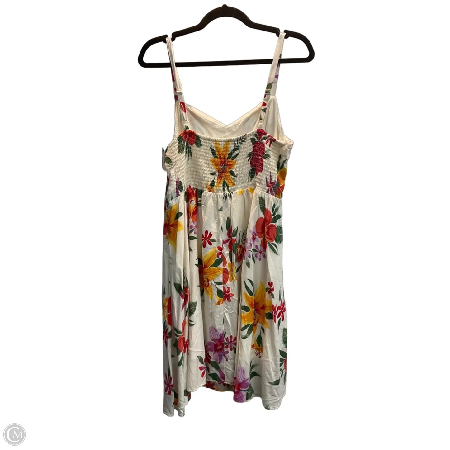 Dress Casual Midi By Old Navy In Floral Print, Size: L