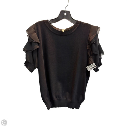 Top Short Sleeve By Nanette By Nanette Lepore In Black, Size: M