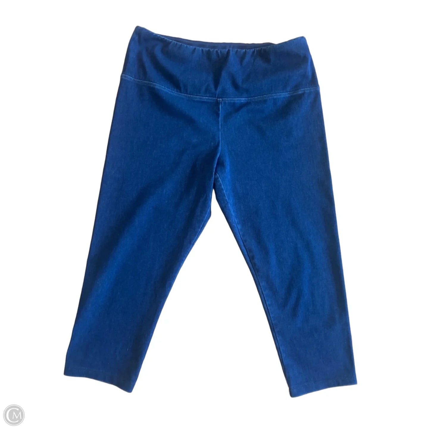 Pants Leggings By Intro In Blue Denim, Size: L
