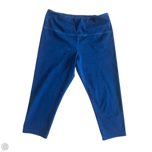 Pants Leggings By Intro In Blue Denim, Size: L