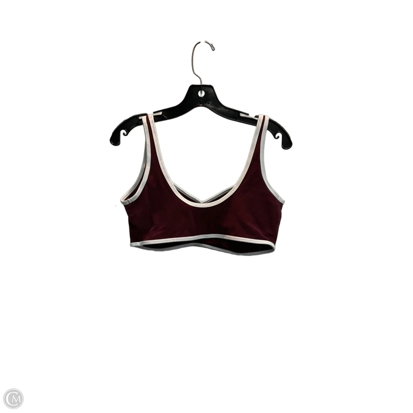 Athletic Bra By Ypb In Maroon, Size: L