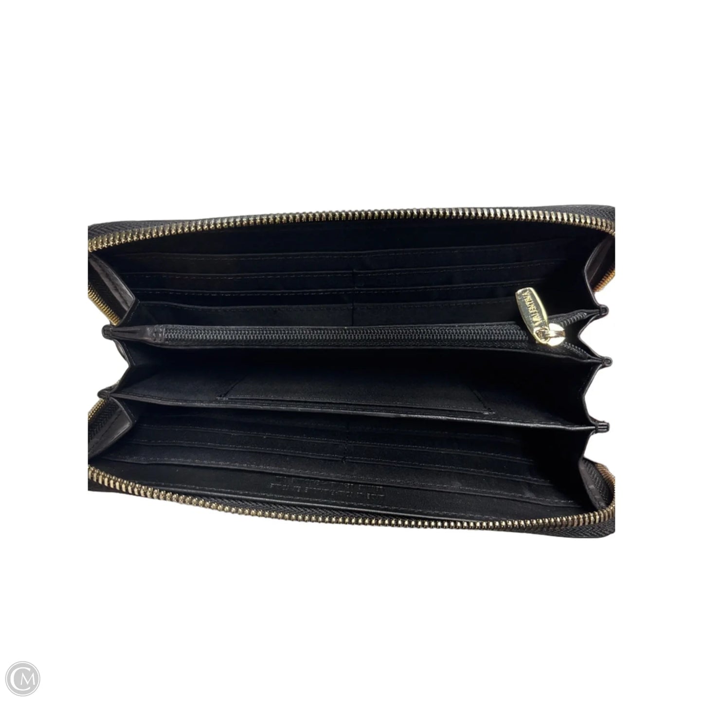 Wallet Leather By Valentina, Size: Medium