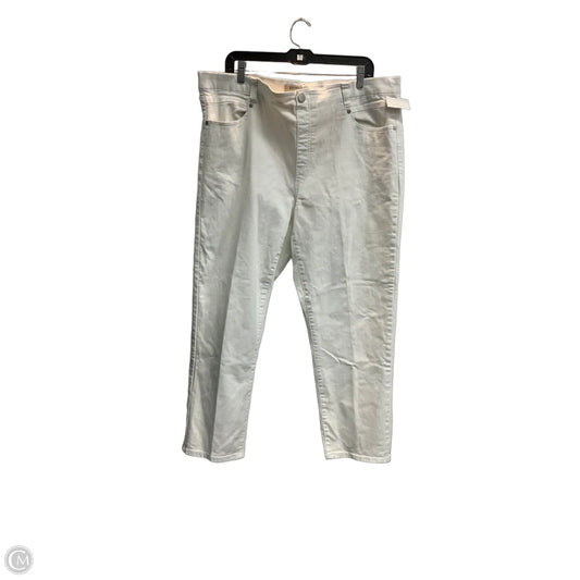Jeans Straight By Liverpool In White, Size: 20