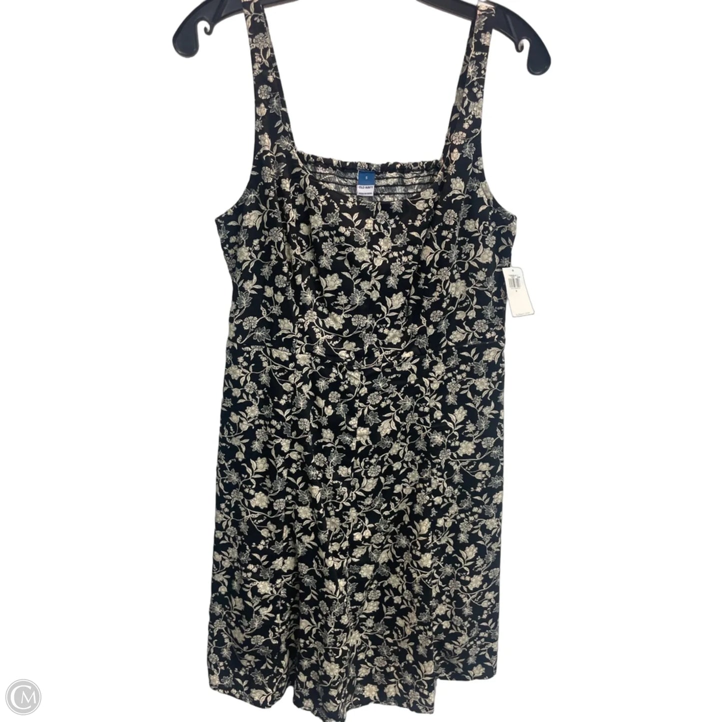 Dress Casual Midi By Old Navy In Black & Tan, Size: S