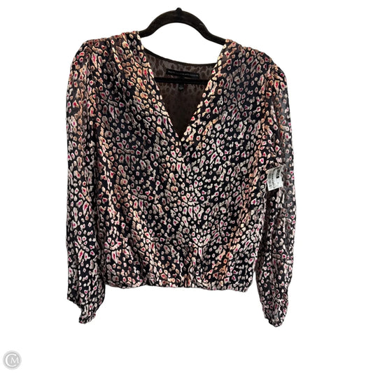Blouse Long Sleeve By White House Black Market In Multi-colored, Size: Xs