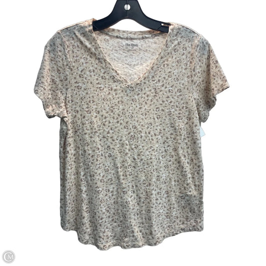 Top Short Sleeve Basic By Old Navy In Animal Print, Size: M