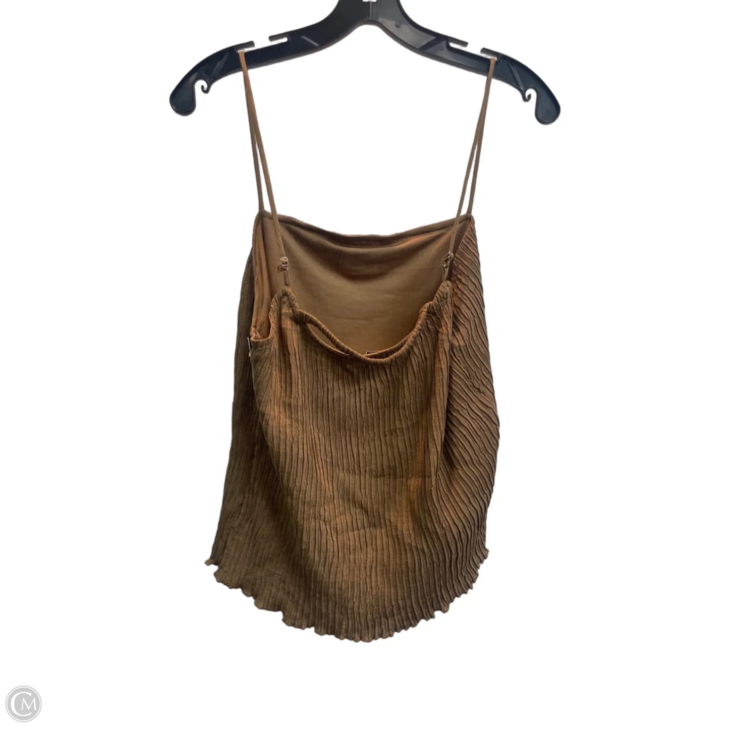 Top Sleeveless By Workshop In Brown, Size: L