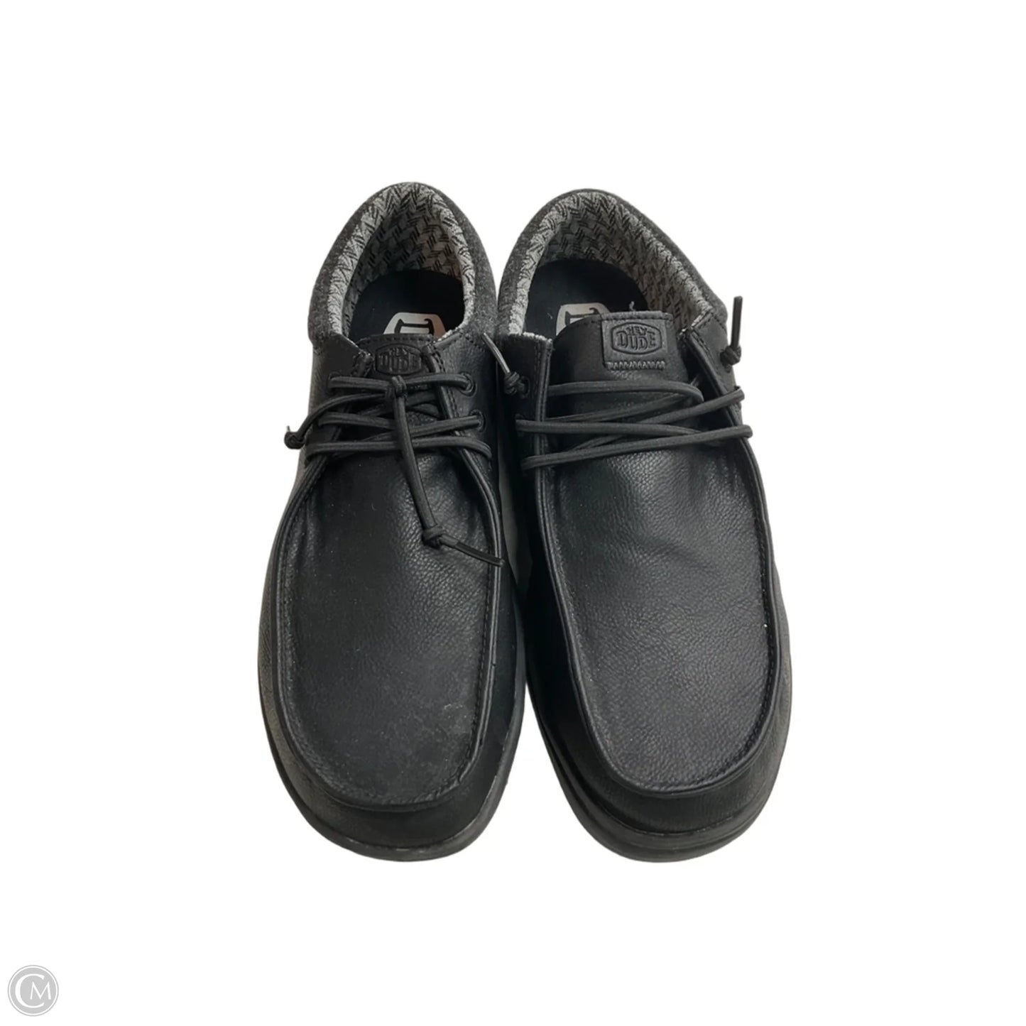 Shoes Flats By Hey Dude In Black, Size: 11.5