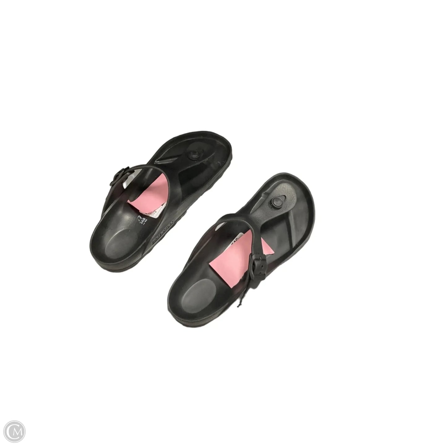 Sandals Flip Flops By Birkenstock In Black, Size: 6