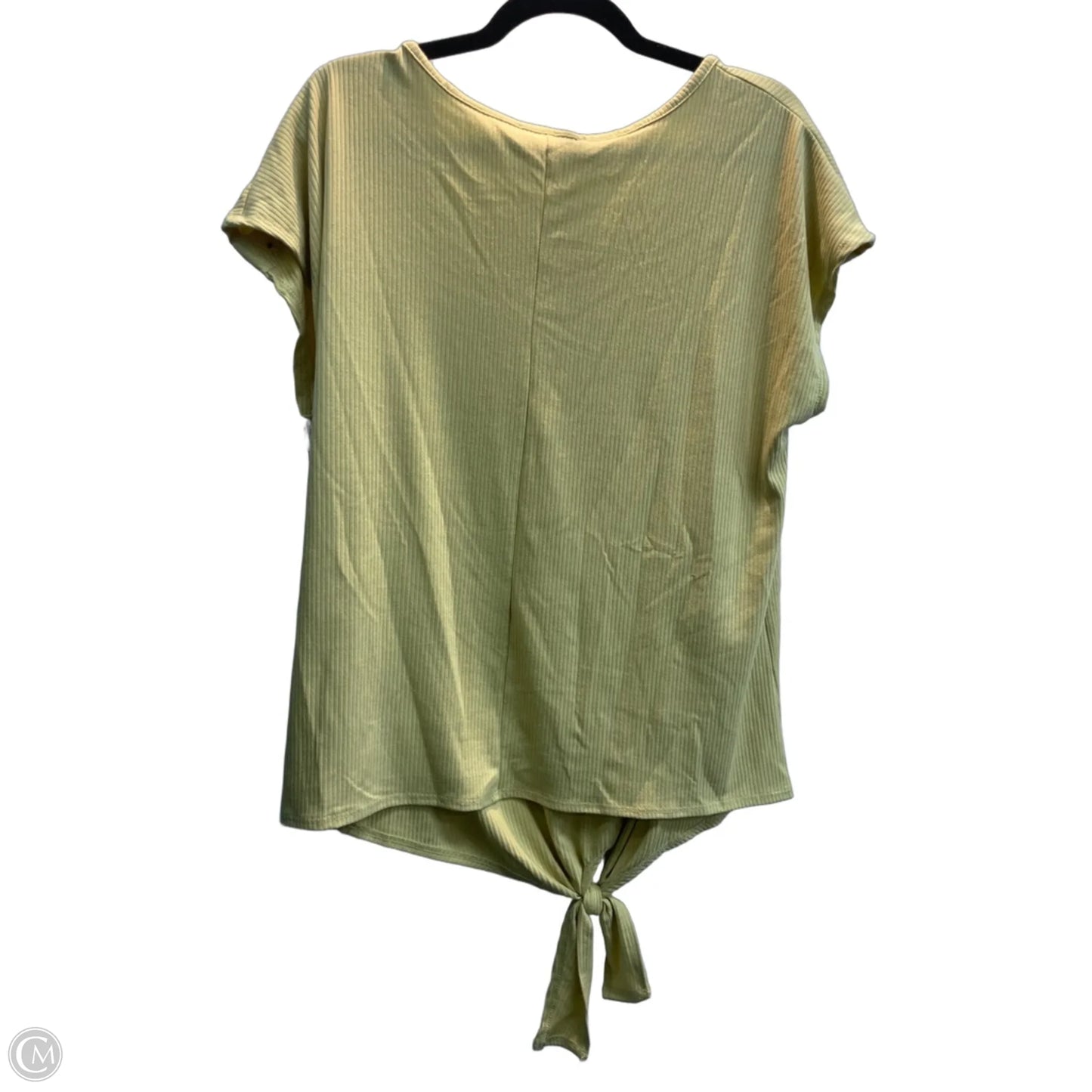 Top Short Sleeve By Clothes Mentor In Yellow, Size: 2x