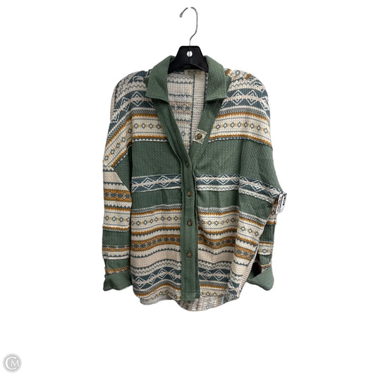 Jacket Shirt By Miss Me In Multi-colored, Size: S