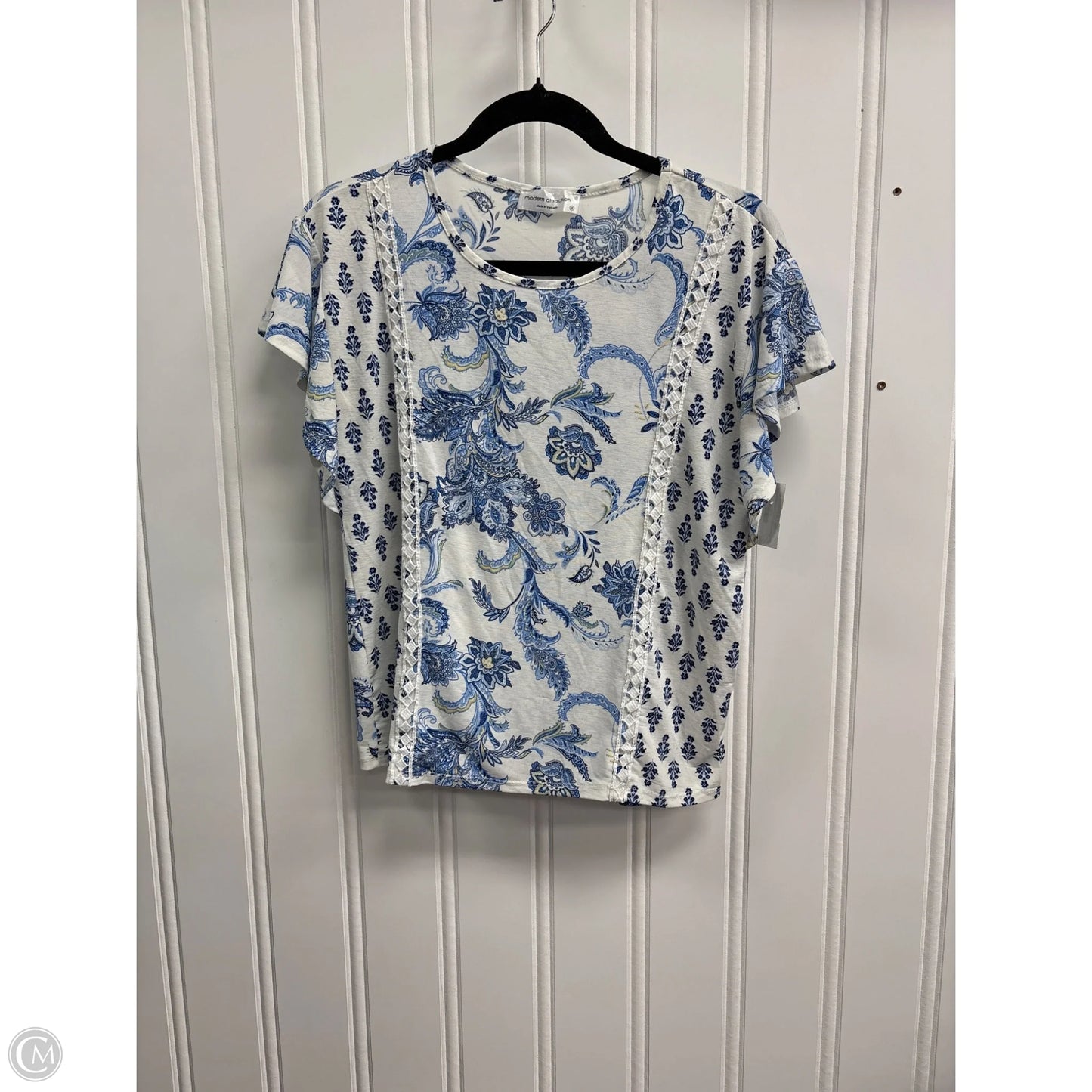 Top Short Sleeve By Clothes Mentor In Floral Print, Size: S