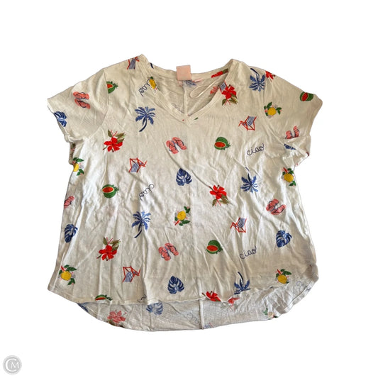 Top Short Sleeve By C And C In Multi-colored, Size: 3x