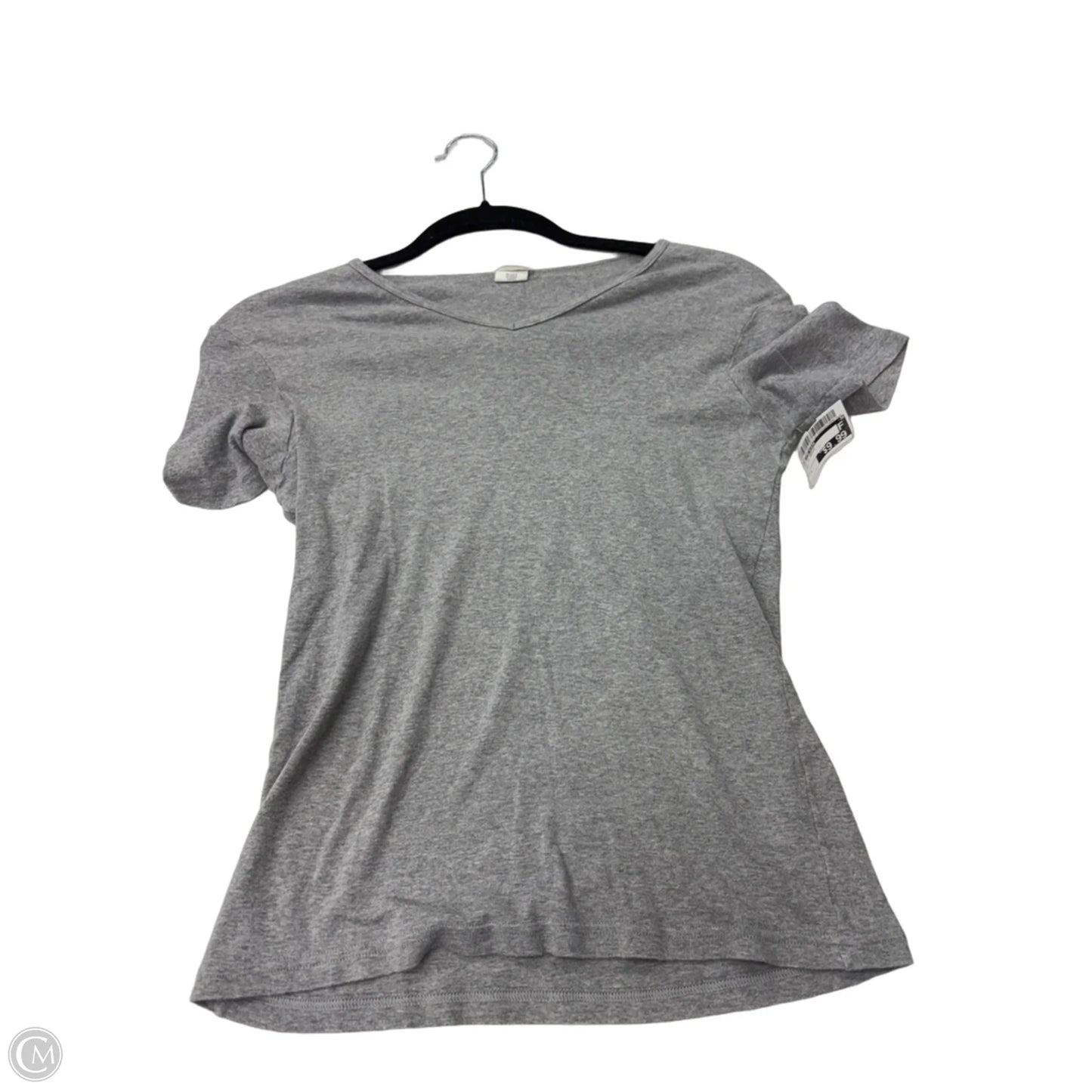 Top Short Sleeve Basic By Calvin Klein In Grey, Size: L