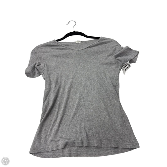 Top Short Sleeve Basic By Calvin Klein In Grey, Size: L