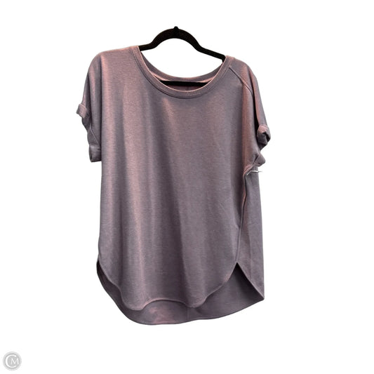Top Short Sleeve By Sonoma In Purple, Size: L