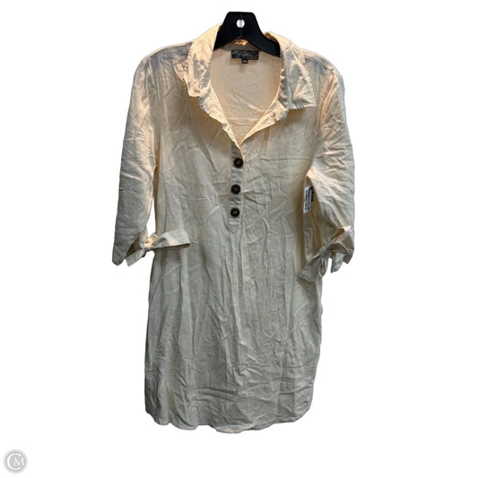 Dress Casual Midi By Clothes Mentor In Cream, Size: M