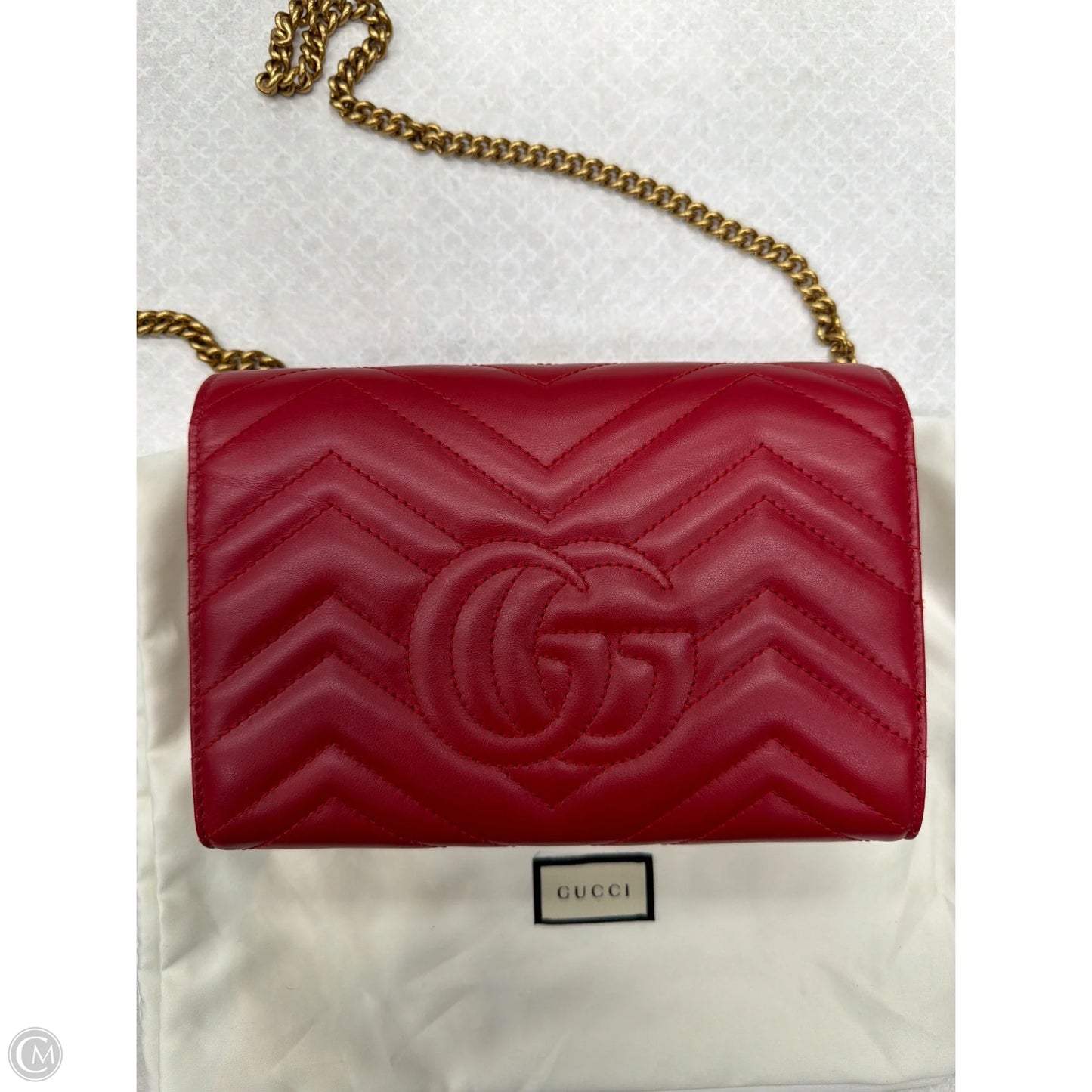 Crossbody Luxury Designer By Gucci, Size: Medium