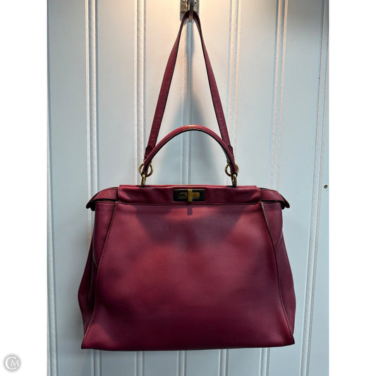 Handbag Luxury Designer By Fendi, Size: Large