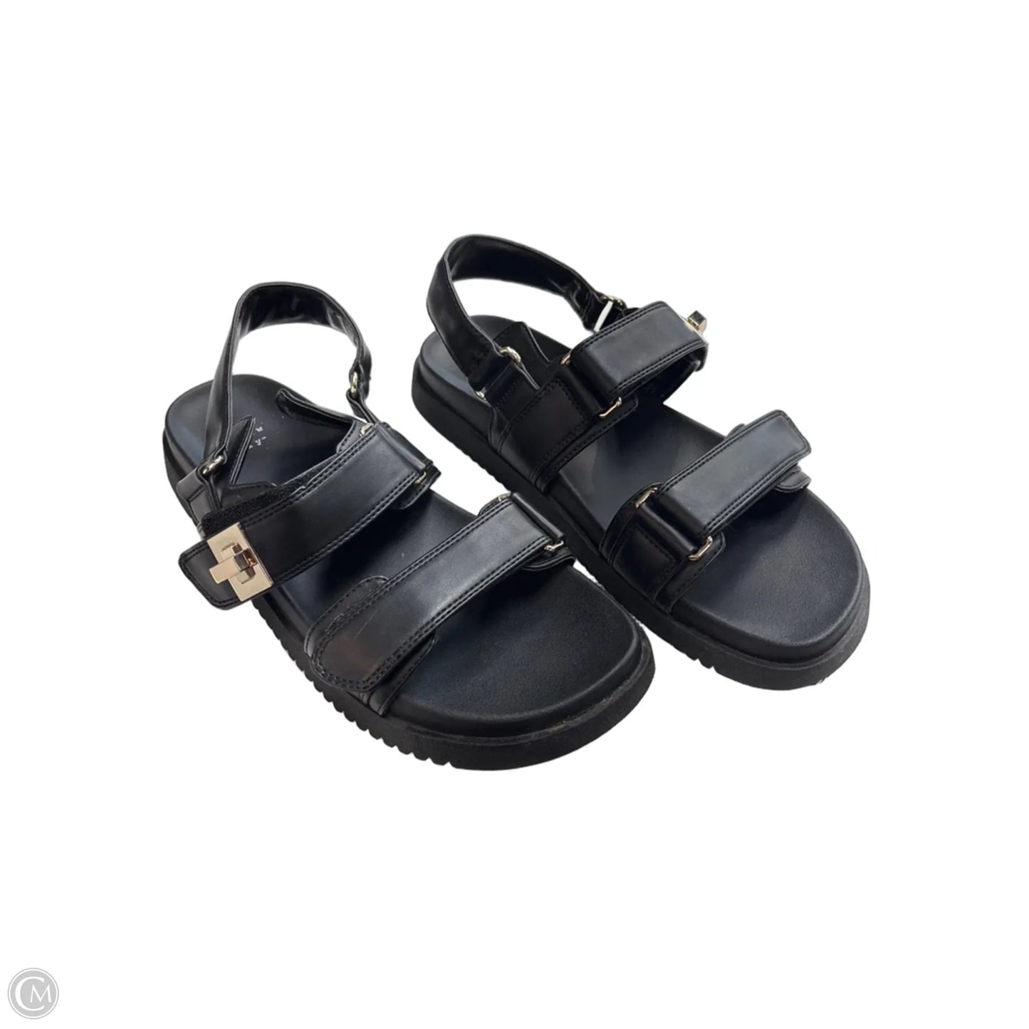 Sandals Flats By A New Day In Black, Size: 10
