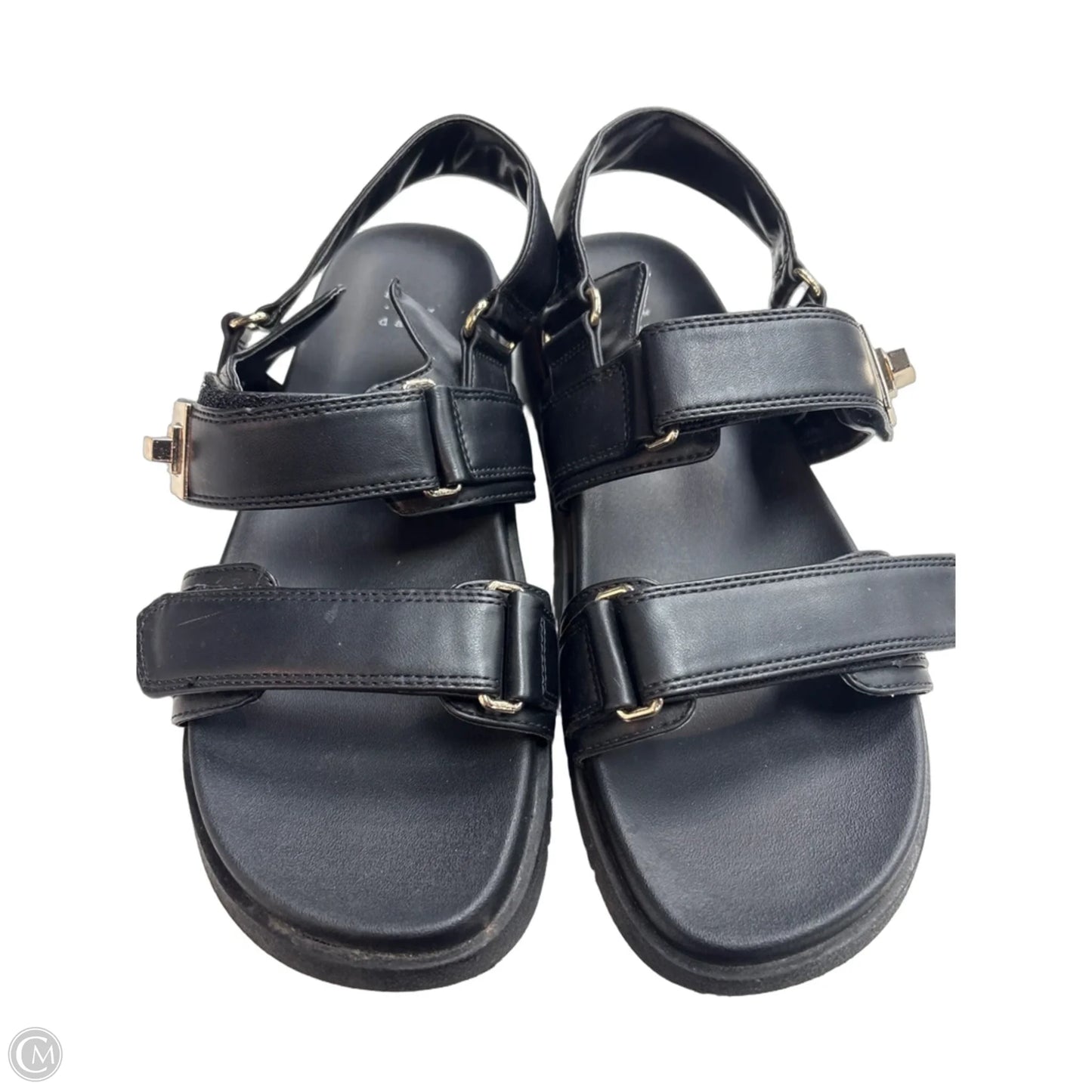Sandals Flats By A New Day In Black, Size: 10