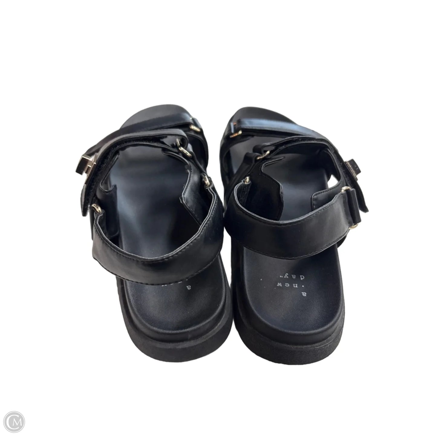 Sandals Flats By A New Day In Black, Size: 10