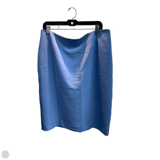 Skirt Midi By Evan-picone In Blue, Size: 14