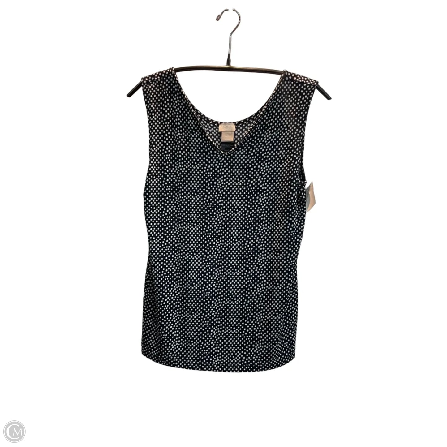 Top Sleeveless By Chicos In Polkadot Pattern, Size: S