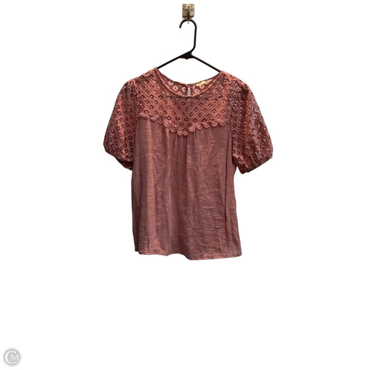 Top Short Sleeve By Clothes Mentor In Pink, Size: M