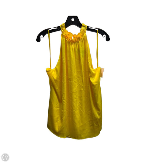 Blouse Sleeveless By White House Black Market In Yellow, Size: L