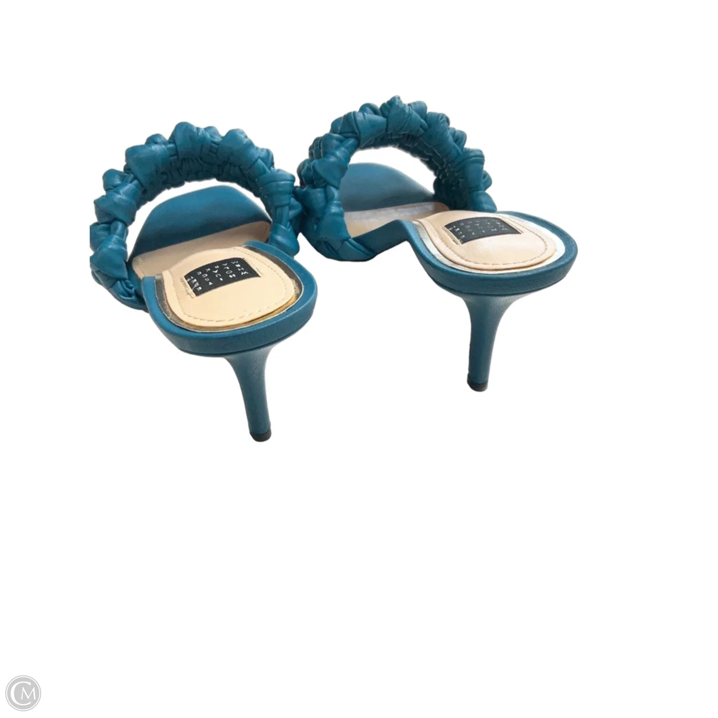 Sandals Heels Kitten By White House Black Market In Teal, Size: 7