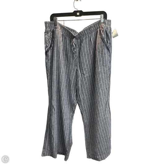 Pants Linen By Briggs In Striped Pattern, Size: Xxl