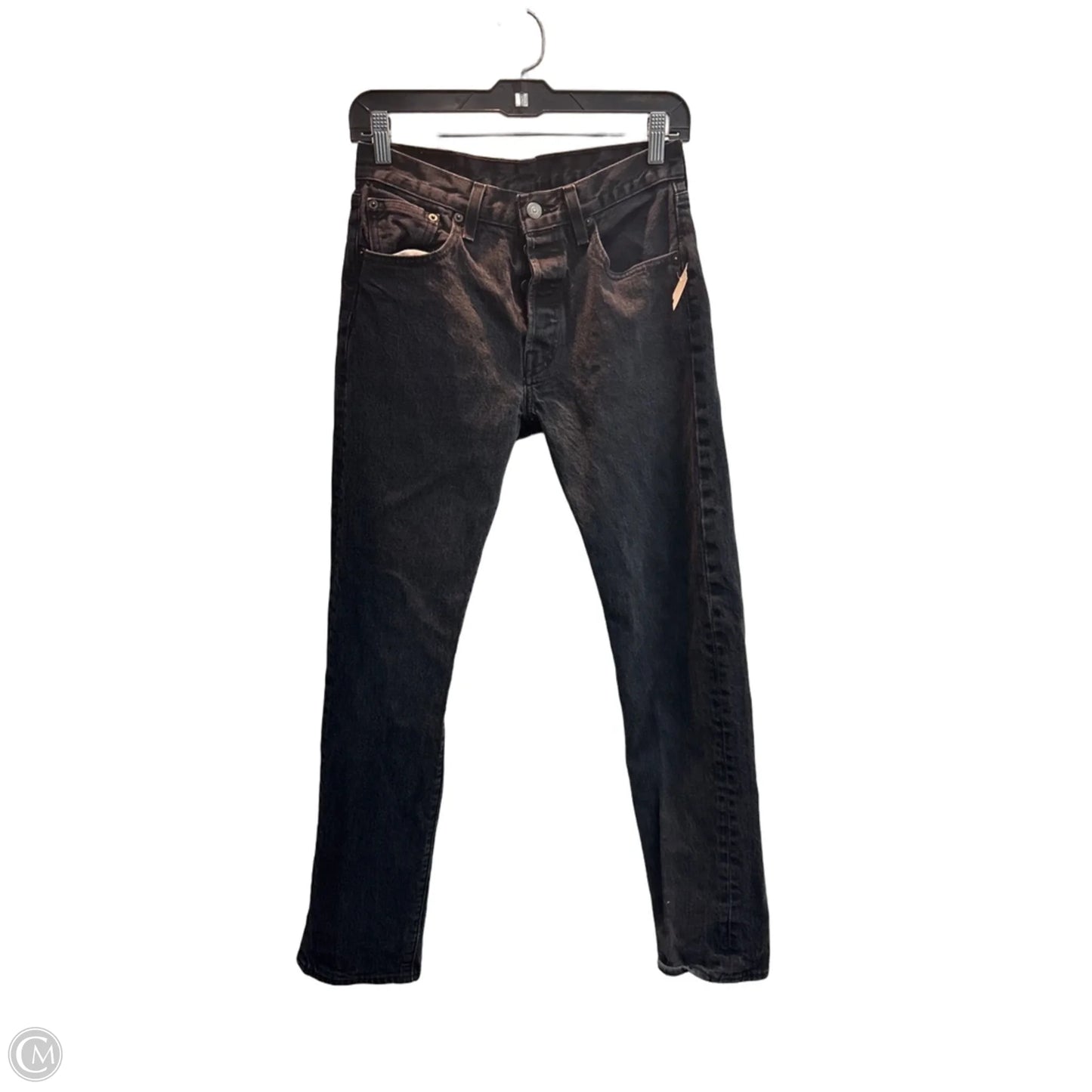 Jeans Straight By Levis In Black, Size: 8