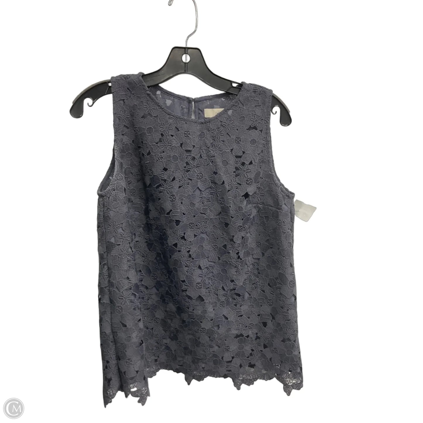 Top Sleeveless By Loft In Grey, Size: S