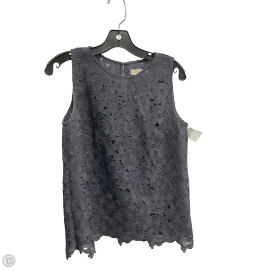 Top Sleeveless By Loft In Grey, Size: S