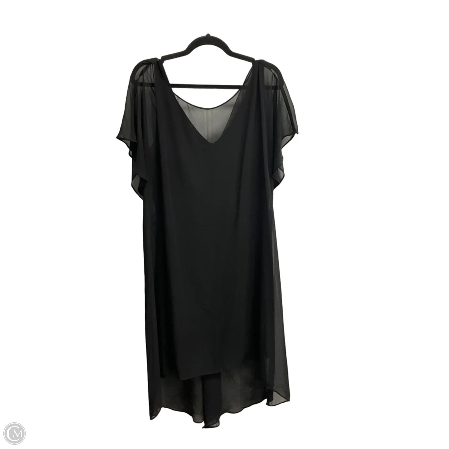 Dress Party Midi By Adrianna Papell In Black, Size: Xl