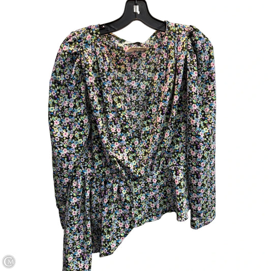 Top Long Sleeve By Clothes Mentor In Floral Print, Size: L
