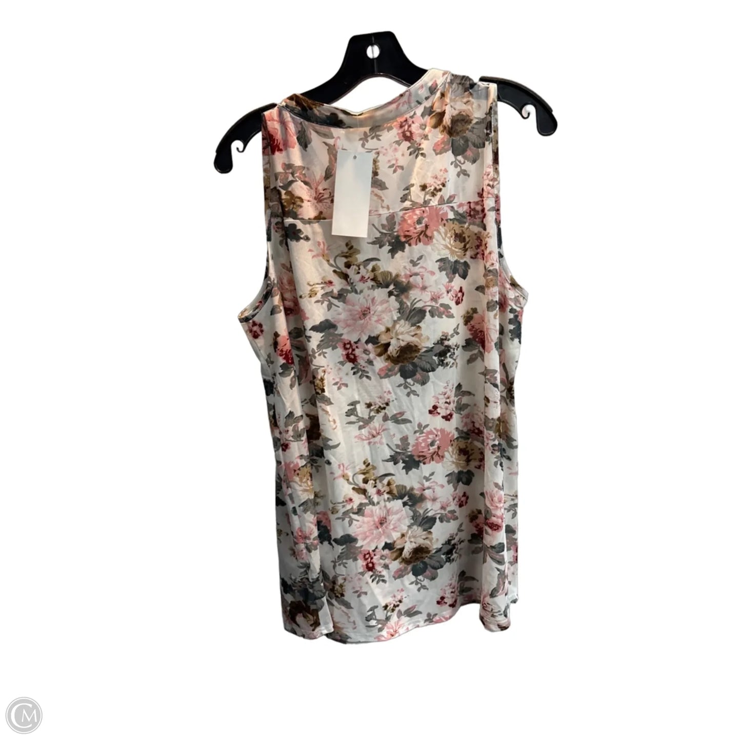 Top Sleeveless By Siren Lily In Floral Print, Size: 1x