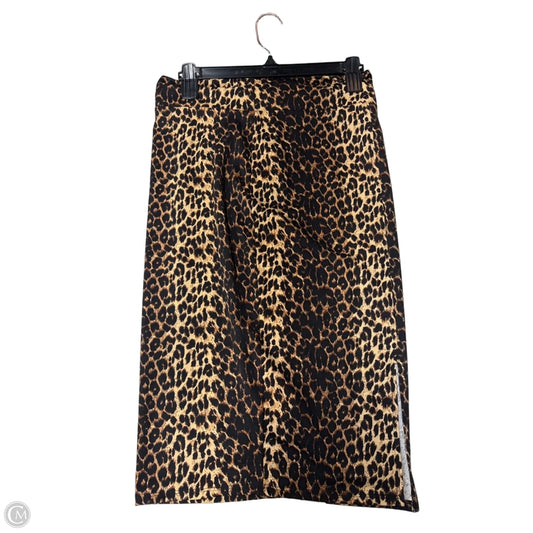 Skirt Midi By Meraki In Animal Print, Size: L