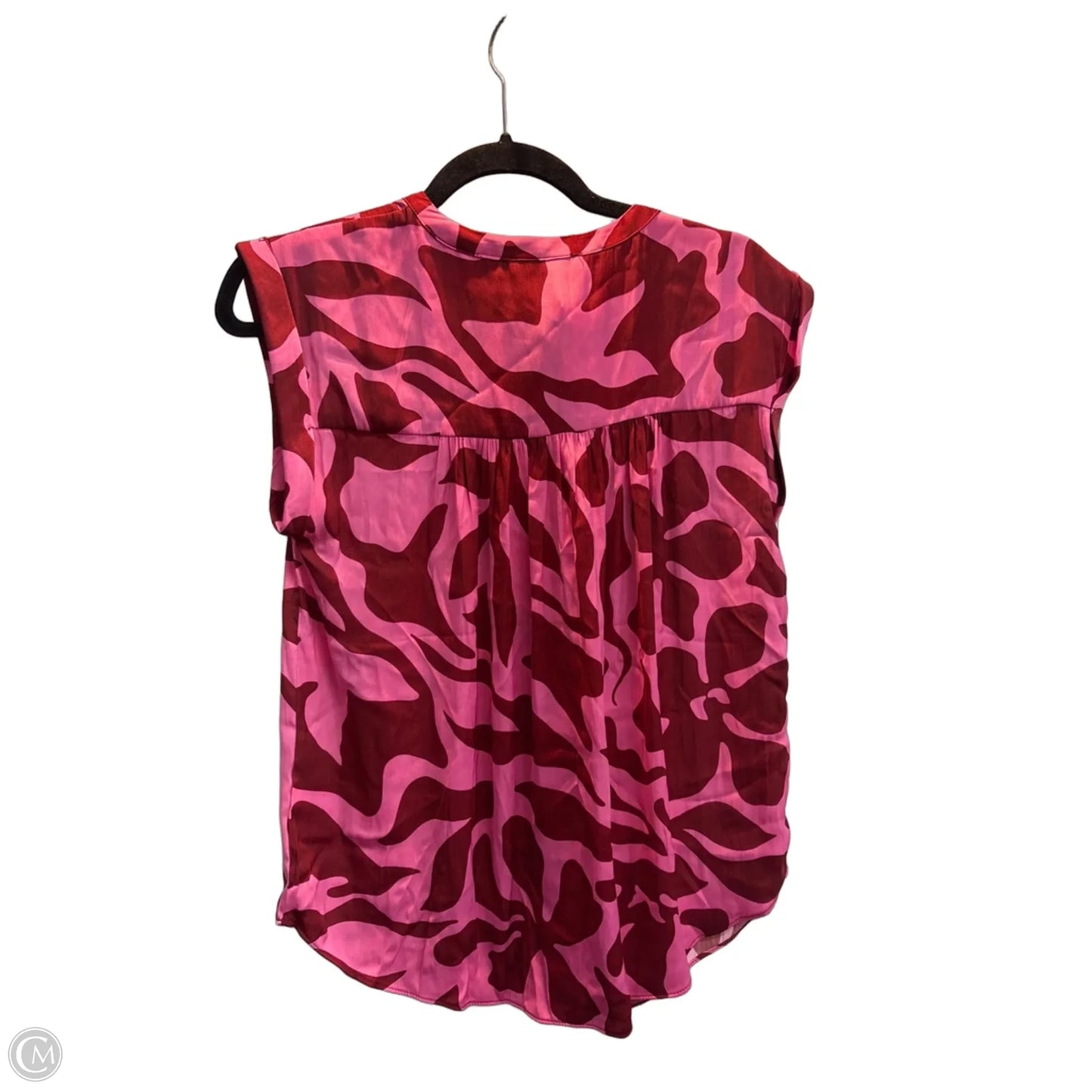Top Sleeveless By Cupcakes And Cashmere In Pink & Red, Size: M