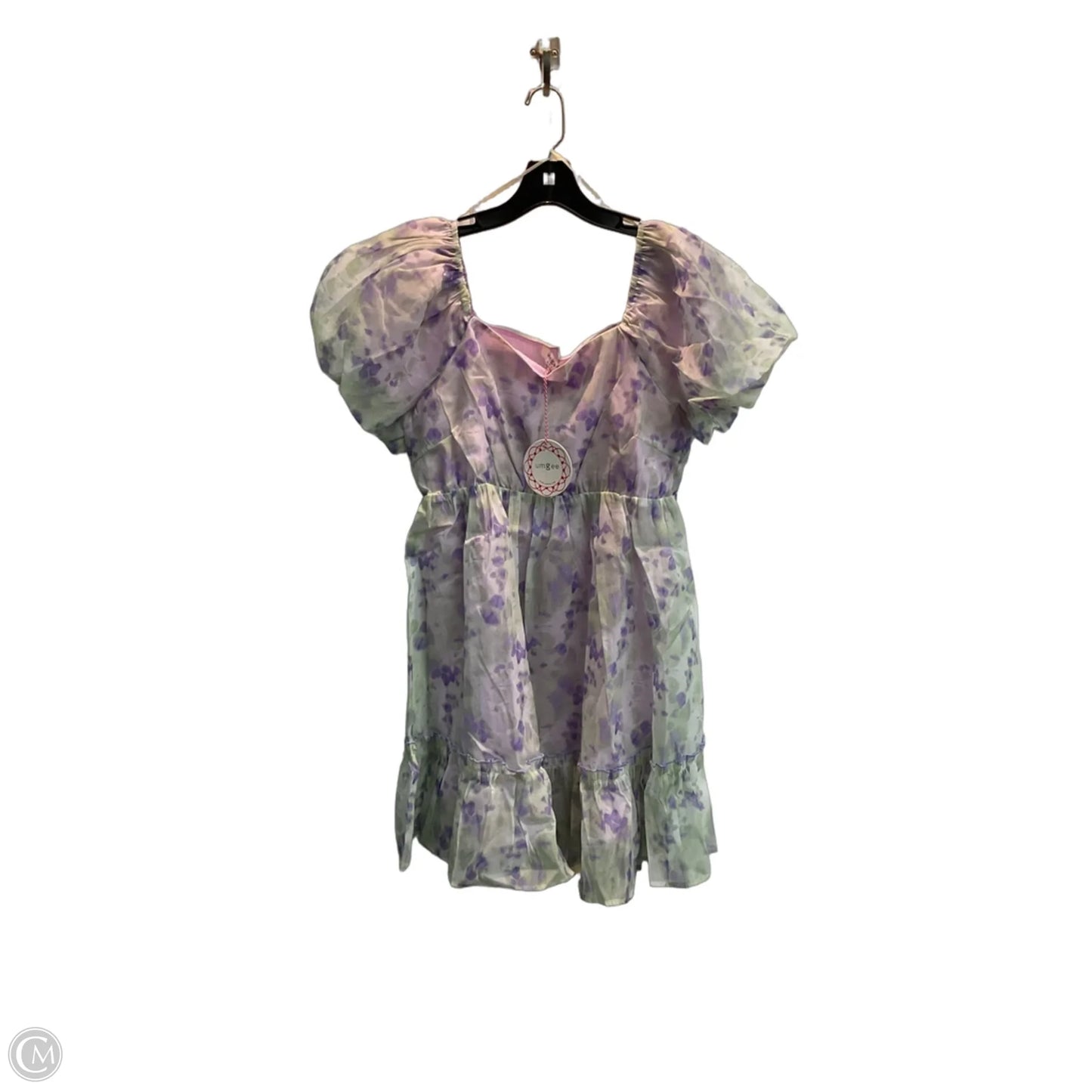 Dress Party Short By Umgee In Green & Purple, Size: L